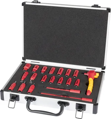 Produktbild von PARKSIDE® Steckschlüsselsatz, 20-teilig, 1/4 Zoll
