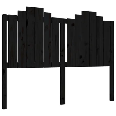 Produktbild von Kopfteil Schwarz 146x4x110 cm Massivholz Kiefer