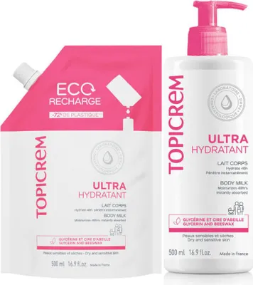 Obrázek produktu pro Topicrem UH Ultra Hydratační tělové mléko, 2 x 500ML