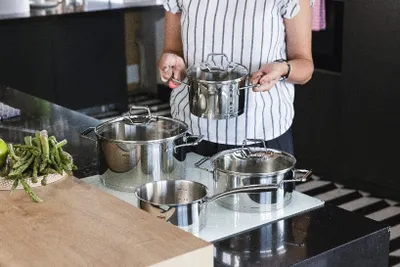 Productafbeelding van Florina Lumio roestvrijstalen kookset, 9-delig