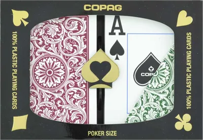 Produktbild von Copag Spielkarten Double Deck Green und Burgundy 1546 - Kartenspiel