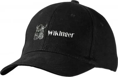 Produktbild von Baseballcap mit Einstickung - Wikinger - 68396 schwarz