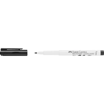 Zdjęcie produktu dla FABER-CASTELL Wäschemarker schwarz Rundspitze