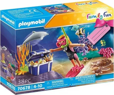 Produktbild von PLAYMOBIL FamilyFun Geschenkset "Schatztaucherin"