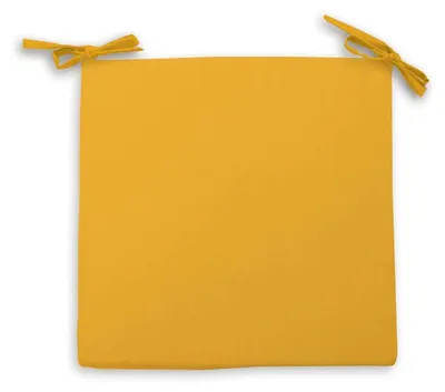 Sitzkissen für Stuhl, Polyester, Gelb, 40x40x5 cm