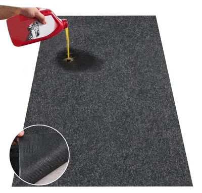 Zdjęcie produktu dla VEVOR mata podłogowa do garażu 2286 x 5791,2 x 2,4 mm podłoga warsztatowa 820-850 g/m² filc podłogowy do garażu i mata TPE do zbierania oleju mata garażowa mata serwisowa panele podłogowe do garażu