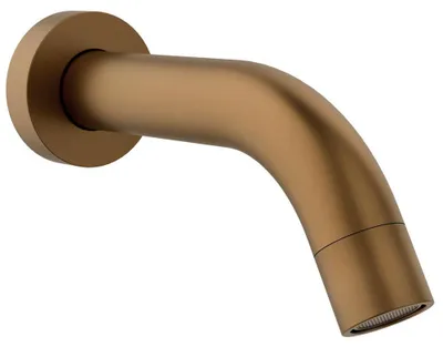 Productafbeelding van Wanduitloop, rond, 174 mm, mat koper