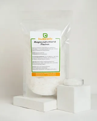 Produktbild von 7,5 kg Magnesiumchlorid Flocken | Badezusatz | Pharmaqualität | Magnesium Badesalz