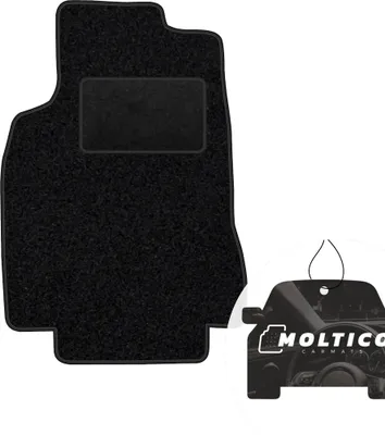 Produktbild von moto-MOLTICO Fahrer Fußmatte Auto Velours Fahrerseite Autoteppiche Schwarz Fahrermatte 1-teilig passend für Mercedes-Benz A-Klasse W168 1997-2004