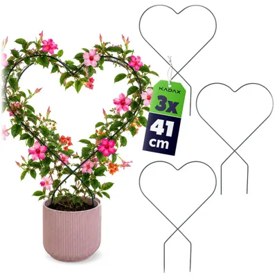 Obrázok produktu pre KADAX Obal na kvetináč srdce 3 ks
