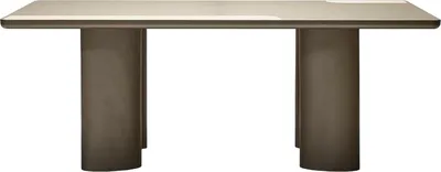 Zdjęcie produktu dla Elegancki drewniany stół w beżowym kolorze o nowoczesnym designie