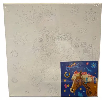 Produktbild von Kayet Malen nach Zahlen Pferd Set 25x25cm