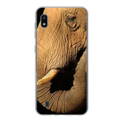 Produktbild von MuchoWow® Handyhülle Schutzhülle Hülle für Samsung Galaxy A10 Elefant - Tiere - Nahaufnahme - Schwarz Silikon Softcase Handy Hülle - Schutzhülle