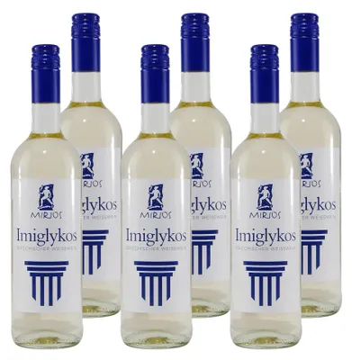 Produktbild von Mirios Imiglykos Weißwein -halbtrocken- (6 x 0,75L)