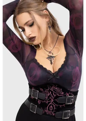 Obrázek produktu pro Opasek KILLSTAR - Wilted Petals 3XL-4XL