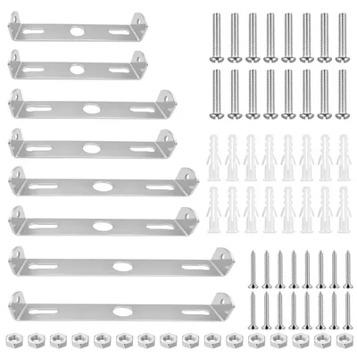 8er-Set Deckenlampen-Montageplatten mit Schrauben