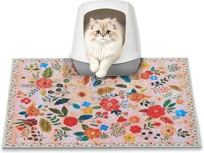 Produktbild von Famanu Katzenmatte 60x40 cm - Wasserdicht, rutschfest und leicht zu reinigen