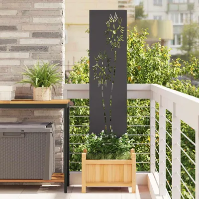 Obrázok produktu pre Záhradná clona na súkromie Rezací Čierna 32 x 140 cm