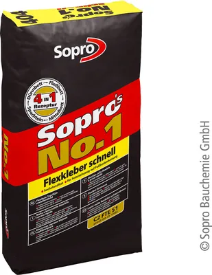 Produktbild von Sopro No.1 404 Flexkleber schnell 25kg