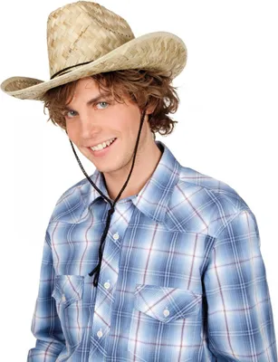 Produktbild von Strohhut Sommerhut Cowboyhut aus Naturstroh Karneval