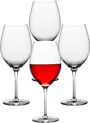 Produktbild von 4x Weinglas Rotweingläser Weißweingläser Rotwein Weißwein Glas Gläser Set 580ml