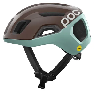Produktbild von POC Ventral Air MIPS – Hochleistungs‑Rennradhelm mit MIPS Air Node, Aerodynamischem Design, Präziser Belüftung, Eye Garage & Individueller 360° Passform für Road, Gravel & Bergfahrten – Bronzite Brown