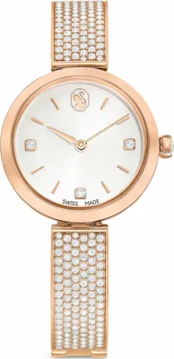 Produktbild von Swarovski Illumina Uhr, Schweizer Produktion, Metallarmband, Roséfarben, Roségoldfarbenes Finish ILLUMINA:MB ROG//PRO 5671202