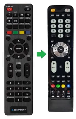 Produktbild von Ersatz Blaupunkt TV Fernbedienung UMC0402