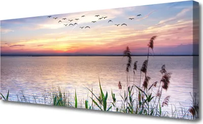 Produktbild von Tulup Leinwand-Bilder 125x50 Wandbild Canvas Kunstdruck Meer Landschaft