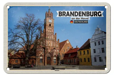 Produktbild von Blechschild Städte Brandenburg an der Havel Rathaus 18x12cm Schild