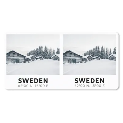 Produktbild von MuchoWow® Mauspad Mousepad Schweden - Schnee - Häuser 60x30 cm - Mousepads - Maus Mat - Pad - Mausunterlage - Nachhaltig