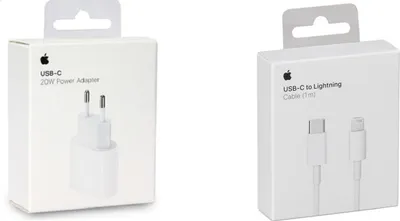 Produktbild von Apple iPhone -20W USB-C Ladegerät +1m USB-C Lightning Kabel für iPhone 13