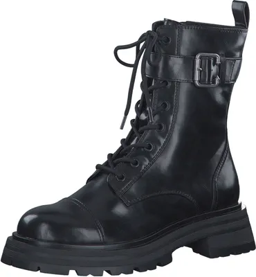 Produktbild von Tamaris Damen Combat Boot Stiefelette Reißverschluss derbe Sohle 1-25200-41, Größe:39 EU, Farbe:Schwarz