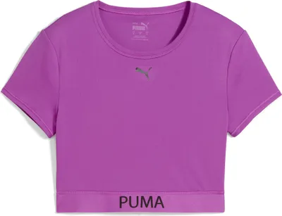 Immagine prodotto di Maglietta a maniche corte Puma Strong, colore lilla, taglia M, per donna