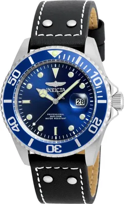 Obrázok produktu pre Invicta Pro Diver 22068 Pánske Hodinky - Quartz Hnací Mechanizmus - Nerezová Oceľ s Modrým Ciferníkom - 43 mm