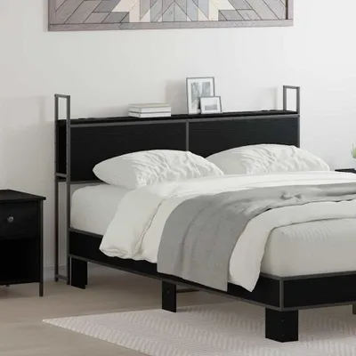 Produktbild von Möbel Stauraum-Kopfteil Schwarze Eiche 150 cm Holzwerkstoff - Kopfteile 859810
