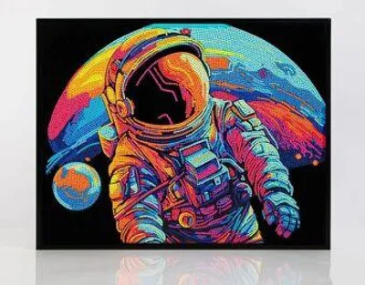 Image de DIAMOND DOTZ - Peinture au diamant Astronaute néon