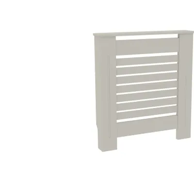 Image de Couverture de radiateur en bois Lancaster GRIS - 78 CM - Moonia