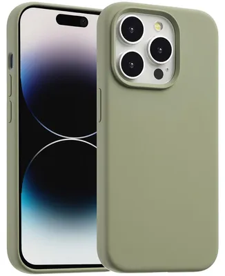 Imagen del producto de Funda de silicona líquida con MagSafe para Apple iPhone 14 Pro - Cooper Green