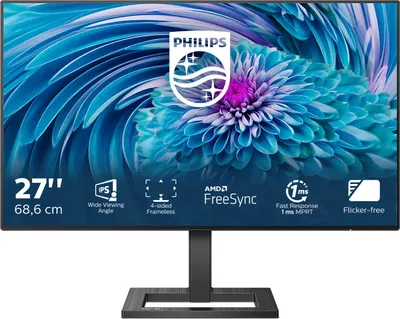 Produktbild von Philips 272E2FA/00, 68,6 cm (27"), 1920 x 1080 Pixel, Full HD, LCD, 4 ms, Schwarz