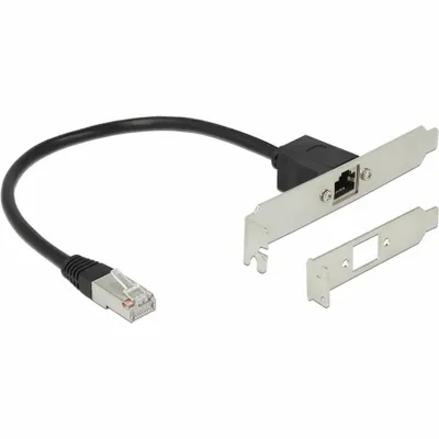Produktbild von DeLOCK 85803, 0,3 m, Cat5e, F/UTP (FTP), RJ-45, RJ-45, Schwarz