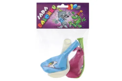 Zdjęcie produktu dla Balony okrągłe Jednorożec kolorowy nadruk 4 szt