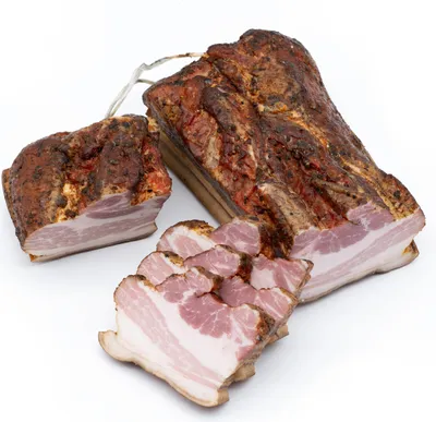 Produktbild von Food-United Brotzeitrankerl 650 g schwarzgeräuchert aus mageren Schweinebäuchen