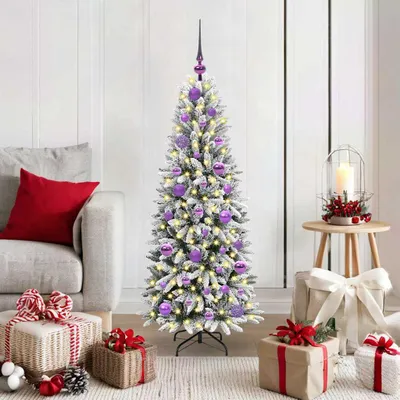 Immagine prodotto di Maison Exclusive - Albero di Natale artificiale, colore bianco, altezza 120 cm