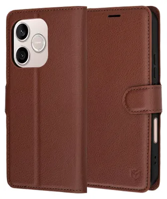 Produktbild von Techsuit - Leather Folio-Ledertasche für Honor 600 Lite - braun