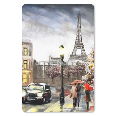 Produktbild von MuchoWow® Mauspad Mousepad Gemälde - Paris - Frankreich - Öl 18x27 cm - Mousepads - Maus Mat - Pad - Mausunterlage