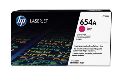 Obrázek produktu pro HP 654A Purpurová originální tonerová kazeta LaserJet, 15000 str., Purpurová, 1 kusů