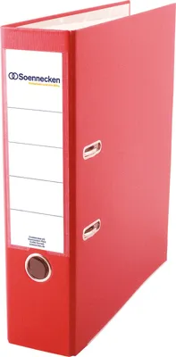 Produktbild von Soennecken Ordner 3335 DIN A4 80mm PP rot