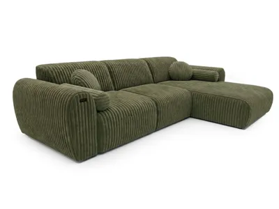 Produktbild von Nova Ecksofa mit elektrischer Relaxfunktion und USB-Anschluss | Premium Cord