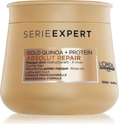 Produktbild von L’Oréal Paris Serie Expert Absolut Repair Professional Formula 250ml, Unisex, beschädigtes Haar, Dünnes Haar, Alle Farben, 250 ml, Glanz, Weichmachend, Topf